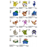 Collection 14 Pokemon Embroidery Designs 01